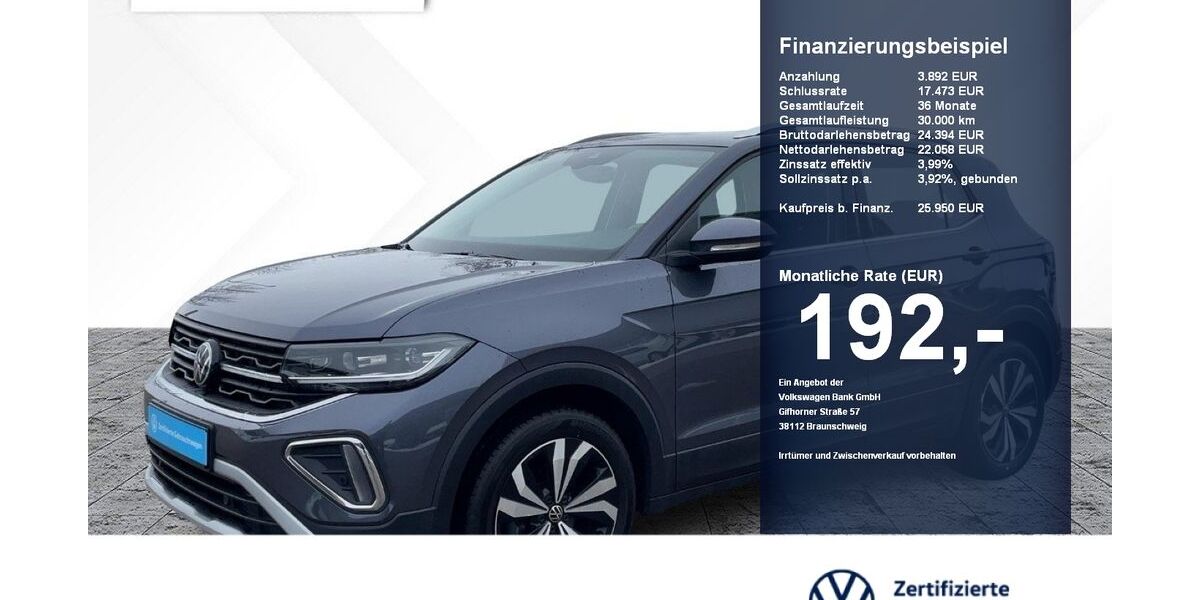 VW T-Cross 6.520 km 25.950 &euro; Erding 85435