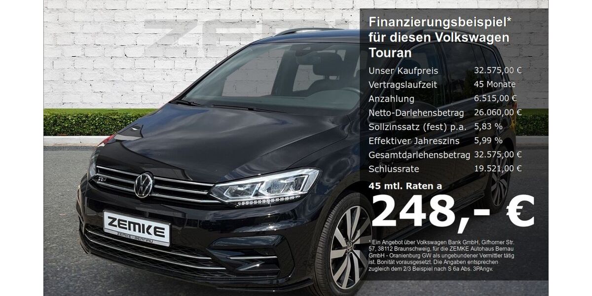 VW Touran 33.404 km 32.575 &euro; Oranienburg 16515