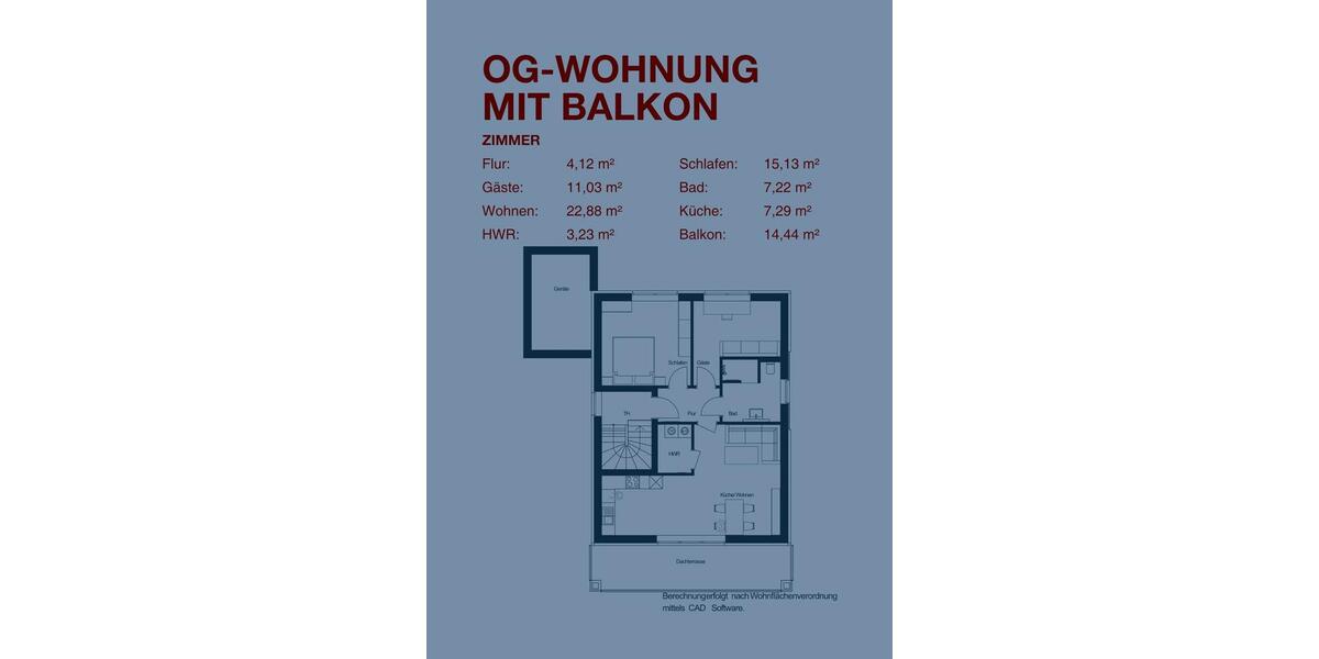 Etagenwohnung Bad Bentheim - 3 Zimmer, 73 m&sup2;, 1.042&euro; | Angebot:26349321