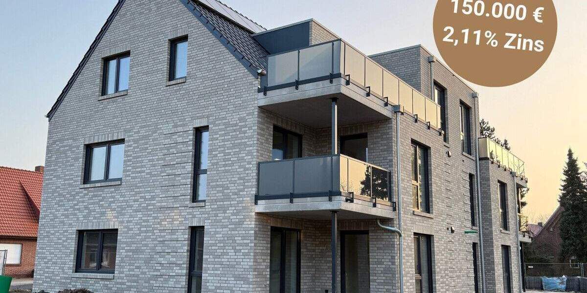 Etagenwohnung Werlte - 3 Zimmer, 87 m&sup2;, 310.000&euro; | Angebot:25262109