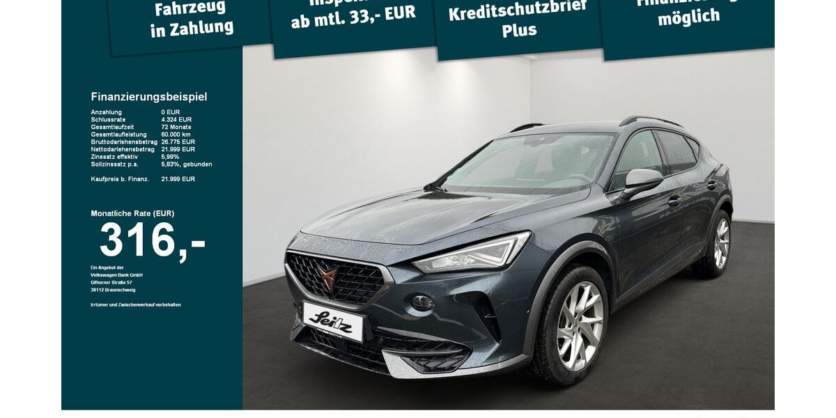 Cupra Formentor 43.470 km 21.999 &euro; Weingarten 88250