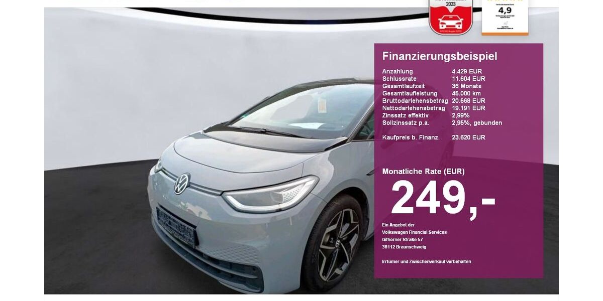 VW ID.3 52.300 km 23.620 &euro; Albbruck 79774