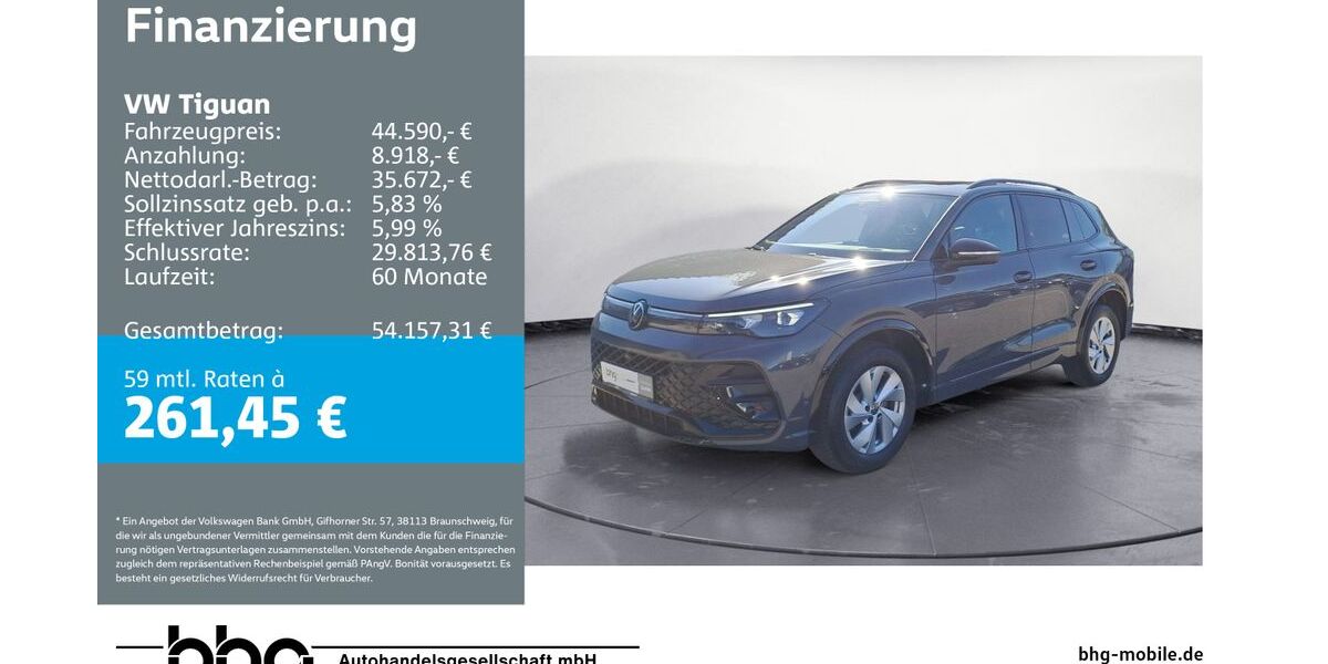 VW Tiguan 22.913 km 44.590 &euro; Ettlingen 76275