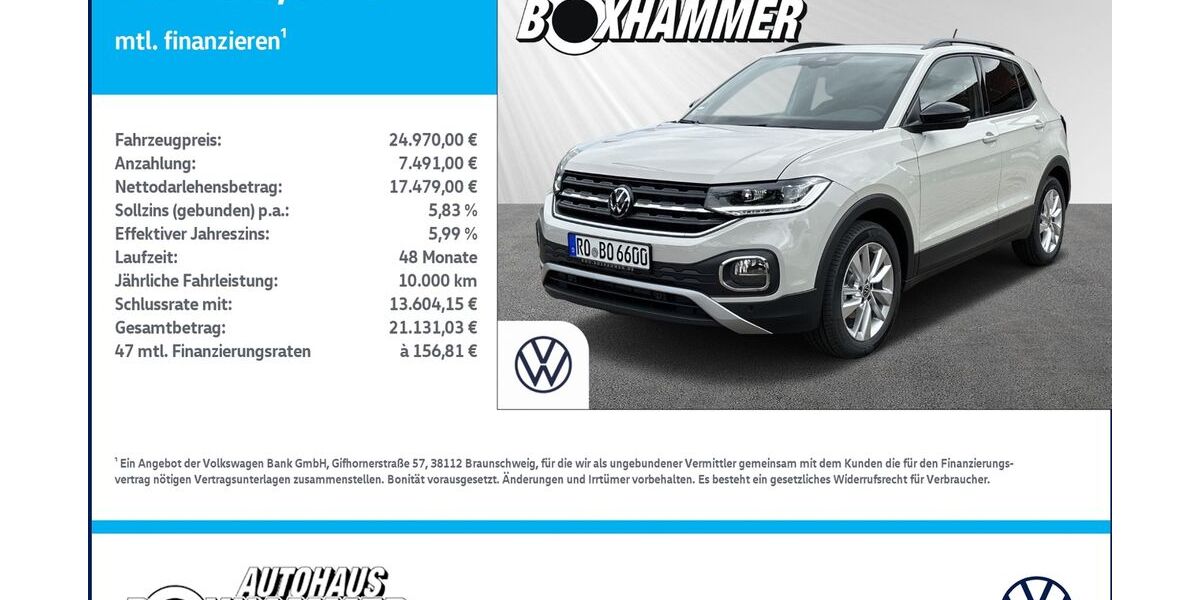 VW T-Cross 32.990 km 24.260 &euro; Bad Aibling 83043