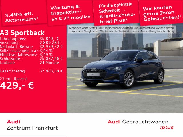 Audi A3 15.698 km 35.849 € Frankfurt am Main 60326