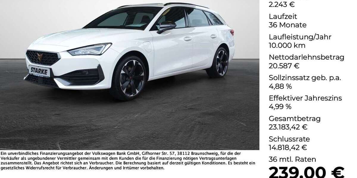 Cupra Leon 39.389 km 22.830 &euro; Versmold 33775