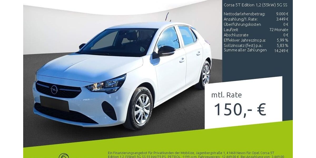 Opel Corsa 36.713 km 12.449 &euro; Stuhr 28816