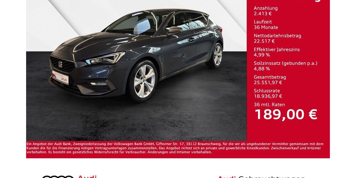 Seat Leon 29.700 km 24.430 &euro; Giessen 35394