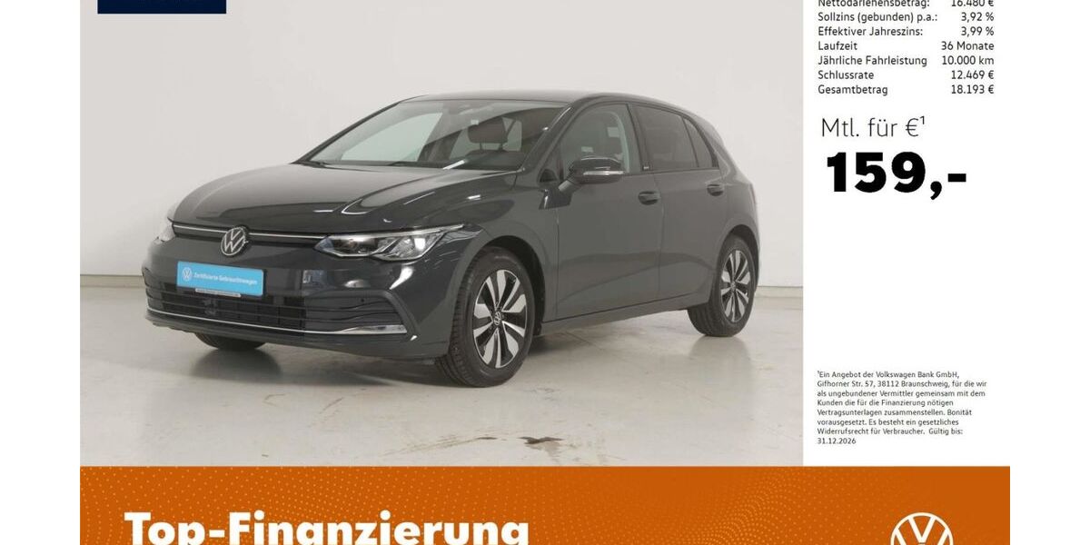 VW Golf 8.802 km 20.980 &euro; Amberg 92224