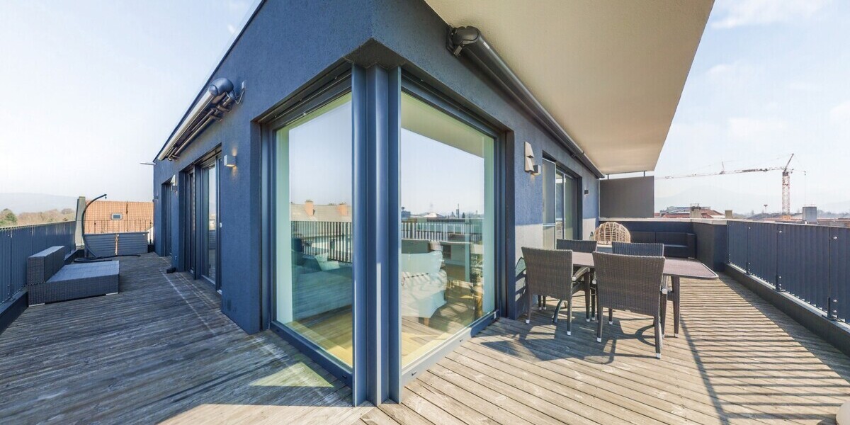 Exklusives Penthouse mit Alpenblick – stilvolles Wohnen nahe Salzburg - voll möbliert - Dachgeschoßwohnung Freilassing Freilassing | Angebot:26218800