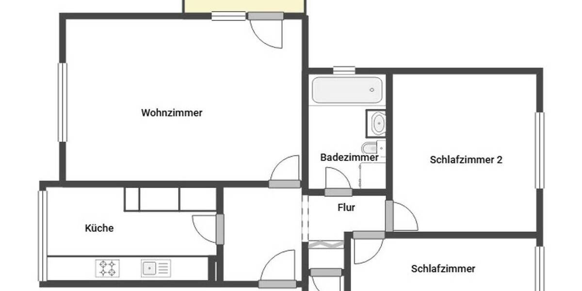 Etagenwohnung Velten - 3 Zimmer, 81 m&sup2;, 249.900&euro; | Angebot:26699576