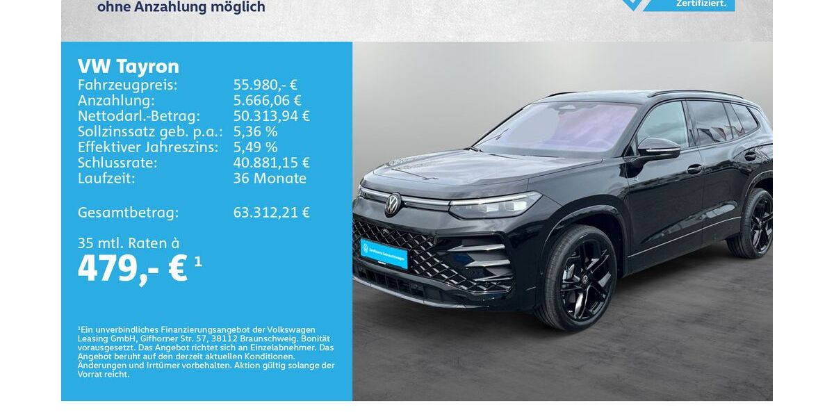 VW Tayron 10.000 km 55.980 &euro; Kitzingen 97318