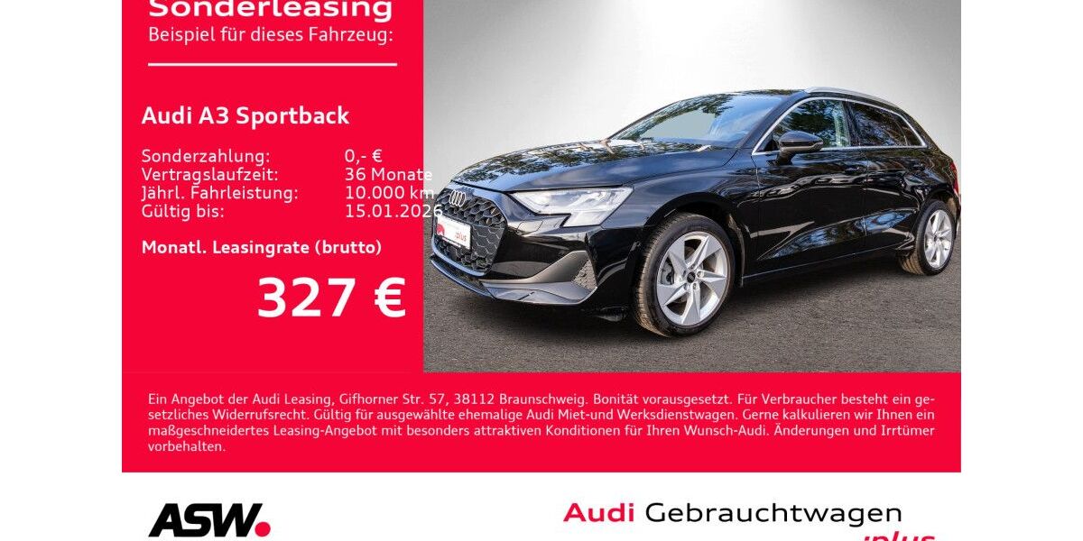 Audi A3 8.700 km 29.690 &euro; Heilbronn 74074
