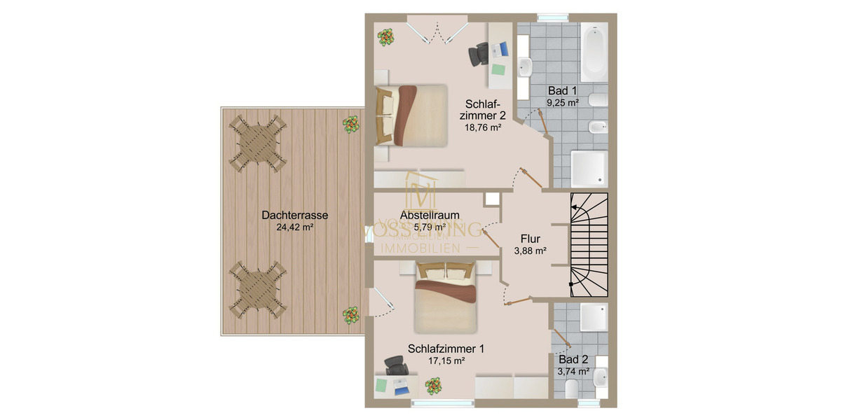 Reihenendhaus Bad Vilbel Dortelweil - 7 Zimmer, 200 m&sup2;, 1.089.000&euro; | Angebot:26306222
