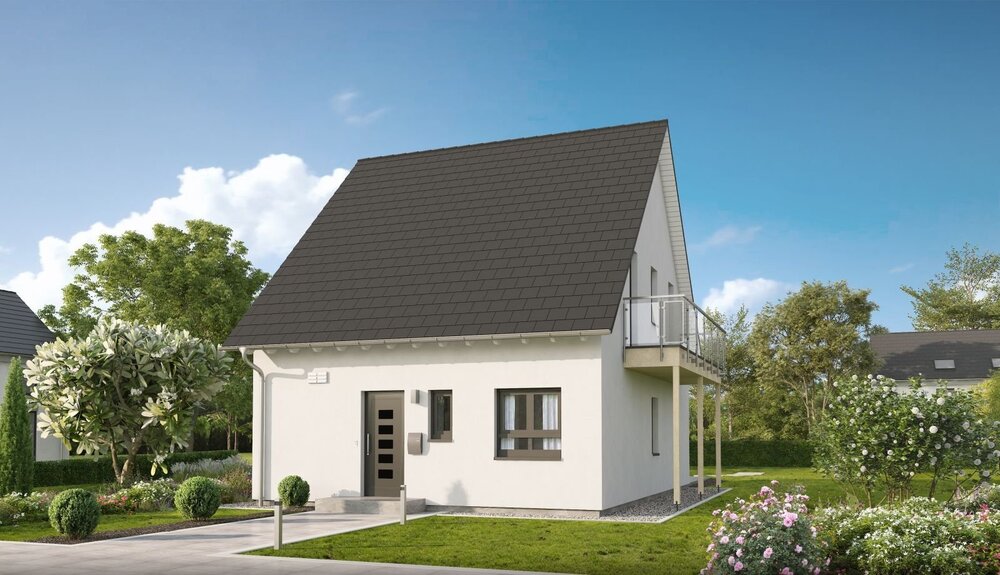 Kürbis vor der Tür statt Nachbar vor der Nase - Einfamilienhaus Gerstetten | Angebot:27346277