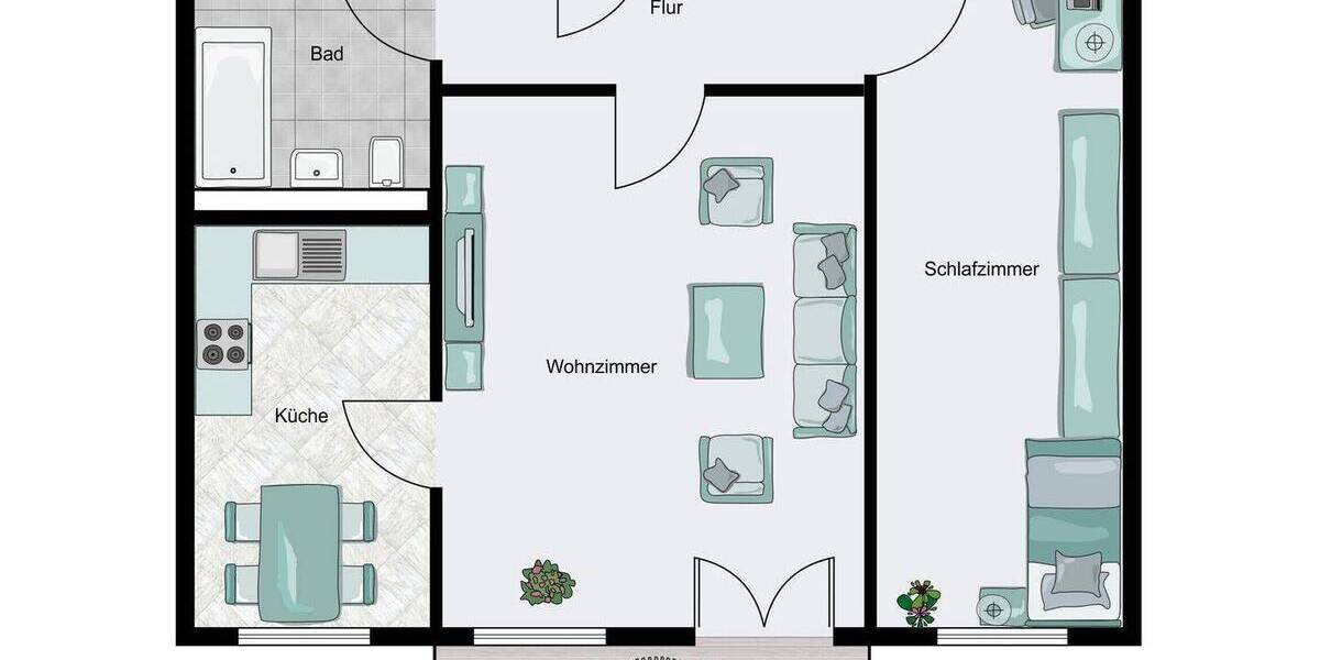 Etagenwohnung Berlin Prenzlauer Berg - 2 Zimmer, 51 m&sup2;, 295.000&euro; | Angebot:26345387