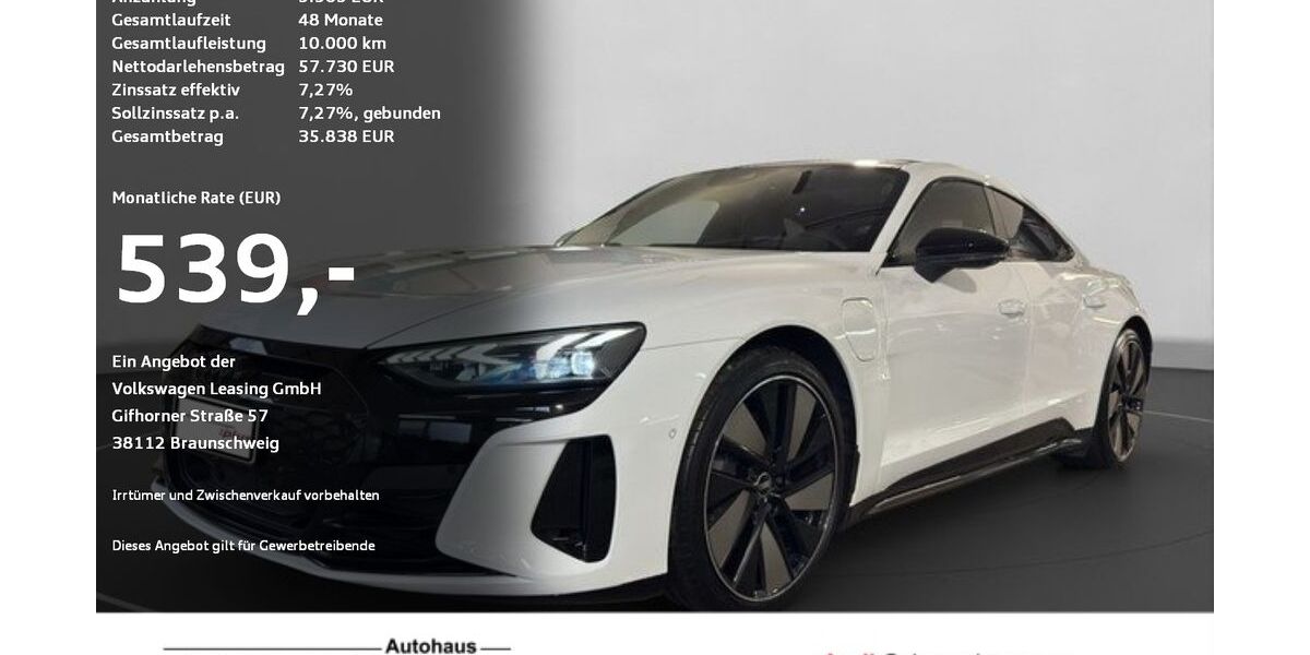 Audi e-tron GT 59.955 km 52.820 &euro; Ravensburg 88214