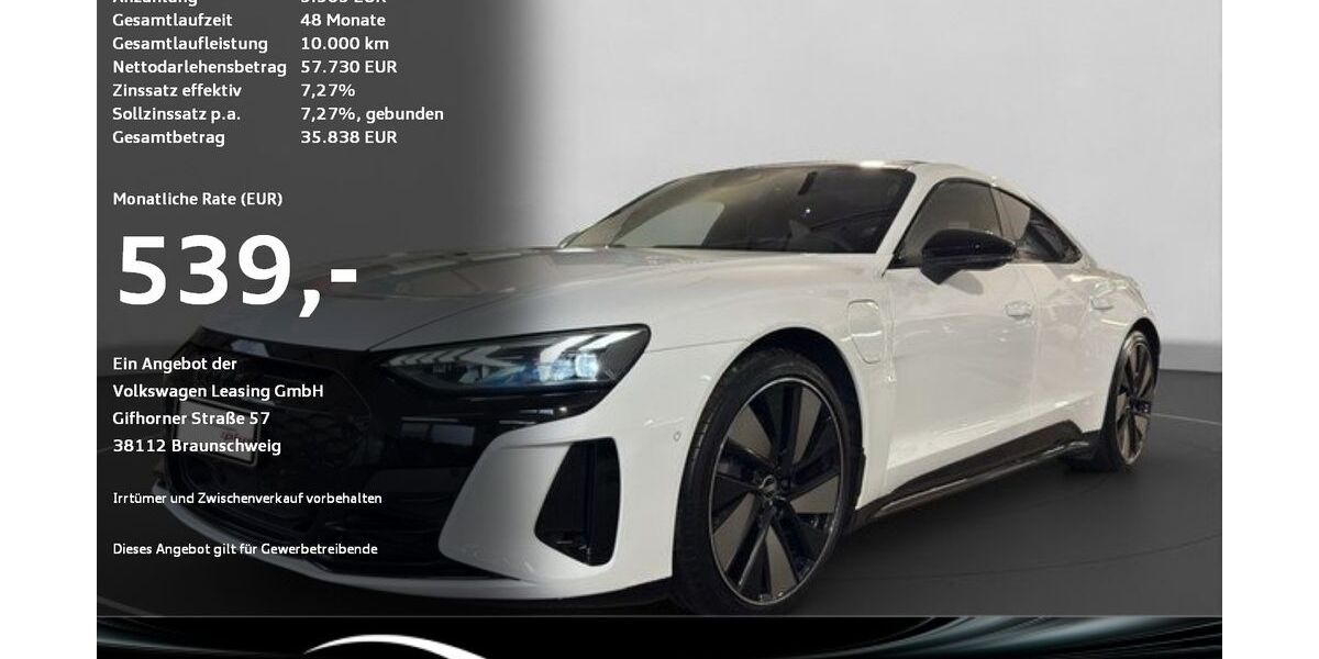 Audi e-tron GT 59.955 km 55.980 &euro; Ravensburg 88214