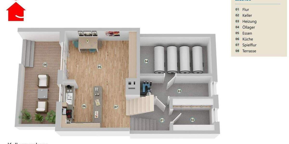 Reihenmittelhaus Greven Reckenfeld - 4 Zimmer, 143 m&sup2;, 315.000&euro; | Angebot:25771417