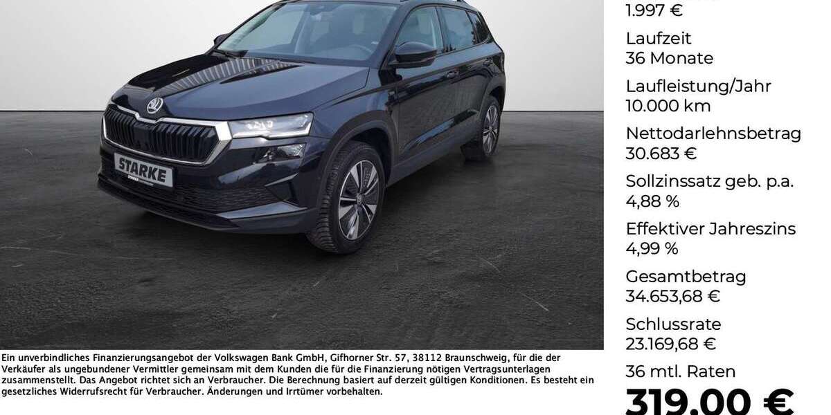 Skoda Karoq 24.905 km 32.680 &euro; Georgsmarienhütte 49124