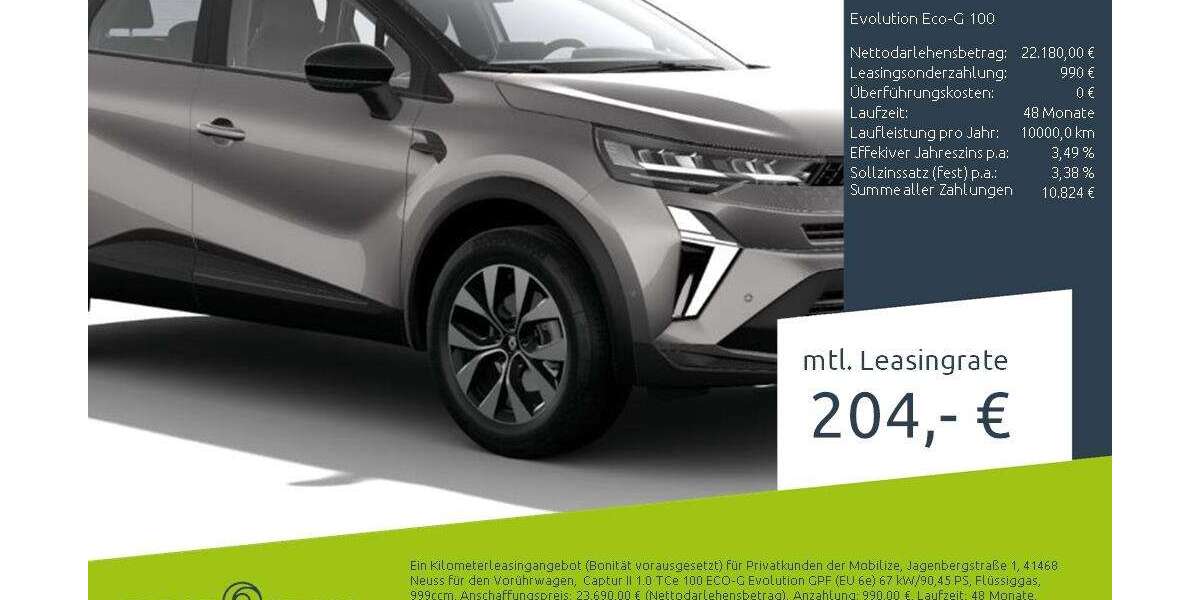 Renault Captur 1.500 km 19.880 &euro; Borken 46325