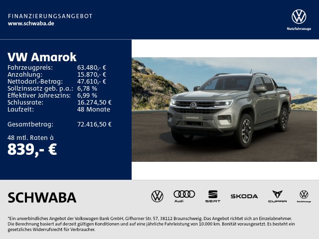 VW Amarok 8.888 km 63.480 € Gersthofen 86368