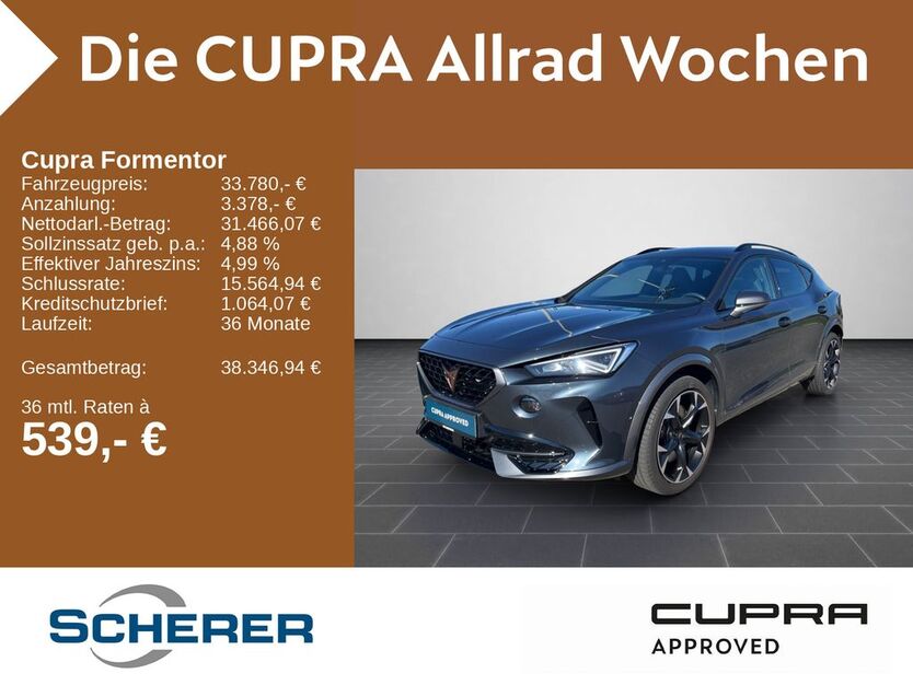 Cupra Formentor 13.210 km 33.780 € Bingen / Rhein 55411