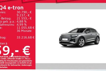 Audi Q4 e-tron 80.641 km 30.561 &euro; München 81825