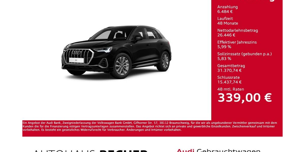 Audi Q3 64.322 km 32.930 &euro; Wesel 46485