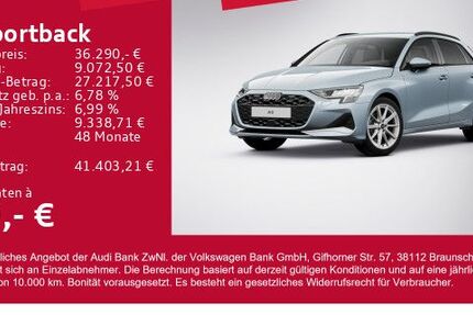 Audi A3 8.100 km 36.290 € Gersthofen 86368