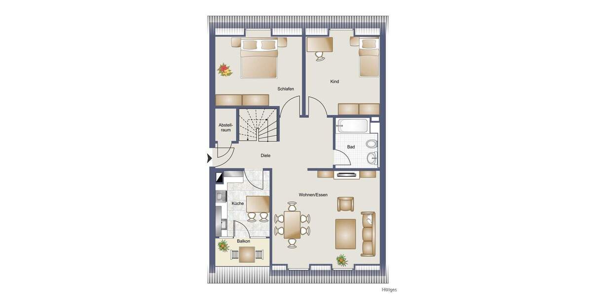 Etagenwohnung Brüggen / Bracht Bracht - 3 Zimmer, 89 m&sup2;, 239.000&euro; | Angebot:24674482