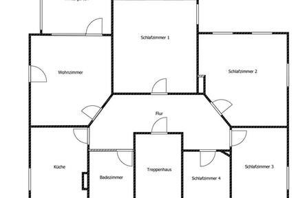 Wohnung in Bad Brückenau, alte Jugendvilla EG