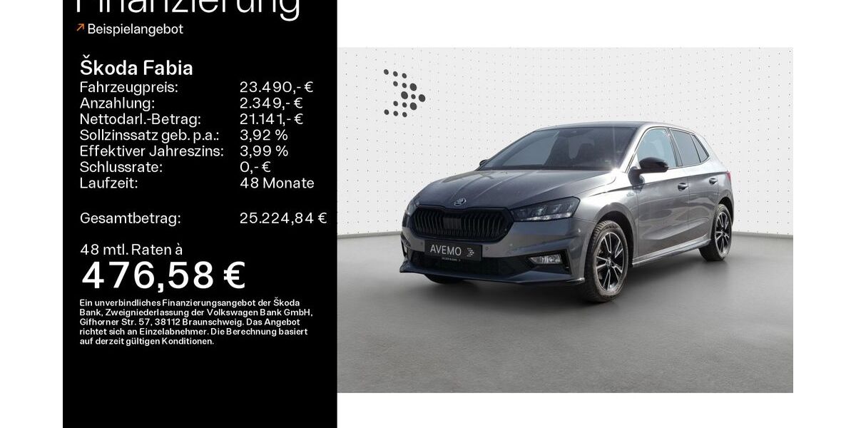 Skoda Fabia 9.600 km 23.490 &euro; Coburg 96450