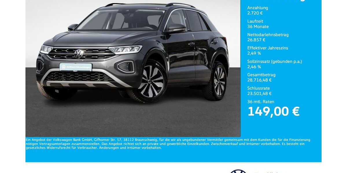 VW T-Roc 17.031 km 26.811 &euro; Dortmund 44141