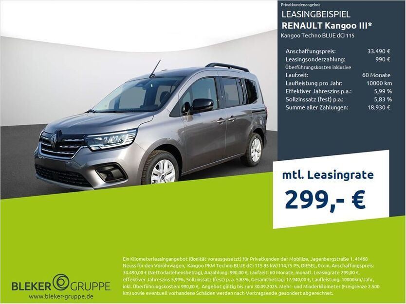 Renault Kangoo 3.000 km 34.490 € Münster - Amelsbüren 48163
