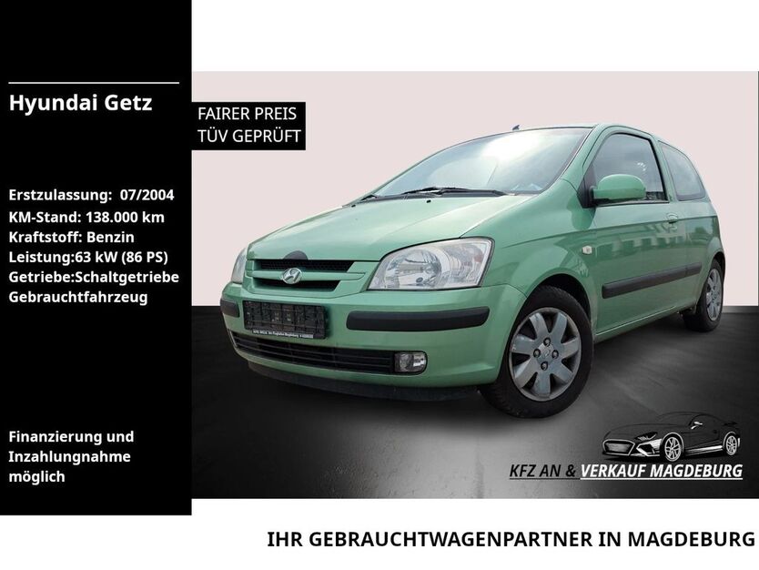 Hyundai Getz 138.000 km 1.450 € Magdeburg 39118