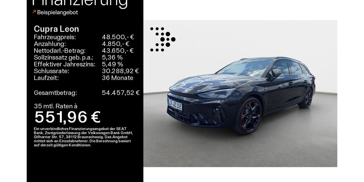 Cupra Leon 1.090 km 45.990 &euro; Lichtenfels 96215