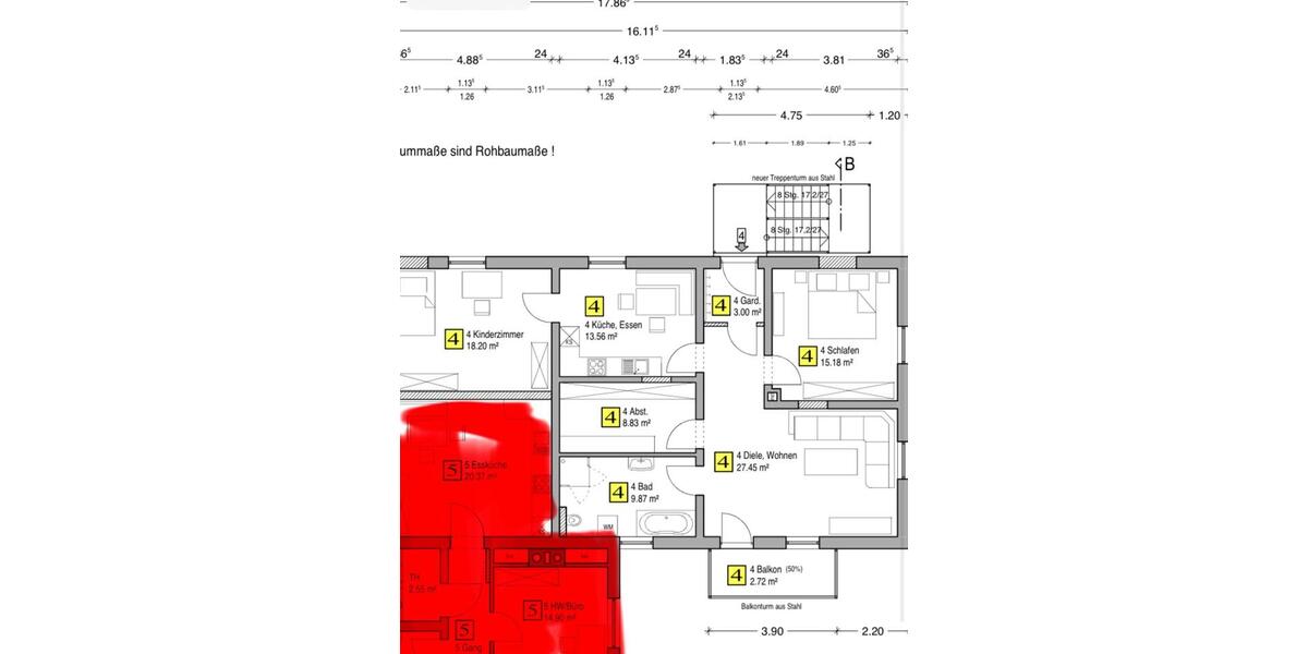 Etagenwohnung Jandelsbrunn - 4 Zimmer, 96 m&sup2;, 910&euro; | Angebot:25405456