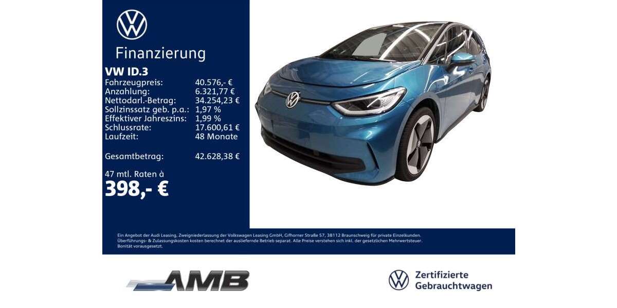 VW ID.3 14.590 km 39.780 &euro; Borna 04552