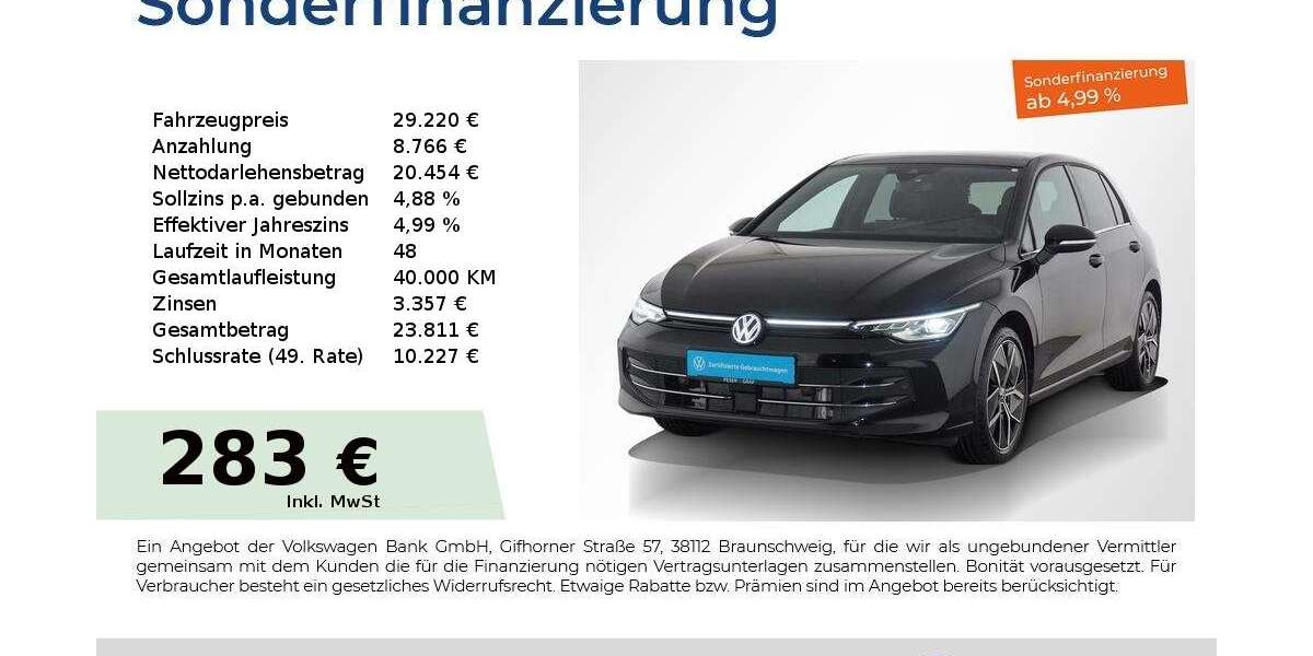 VW Golf 11.450 km 29.220 &euro; Nürnberg 90441