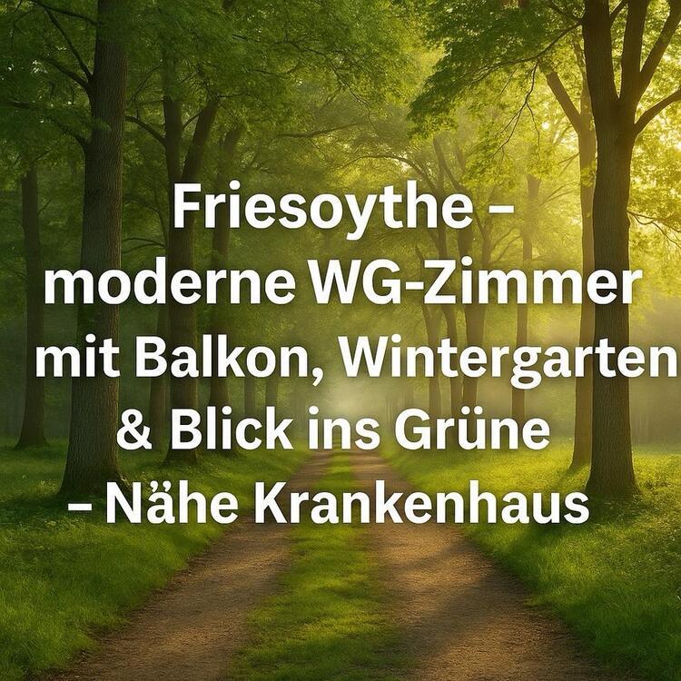 Friesoythe WG Zimmer mit Balkon Nähe Krankenhaus