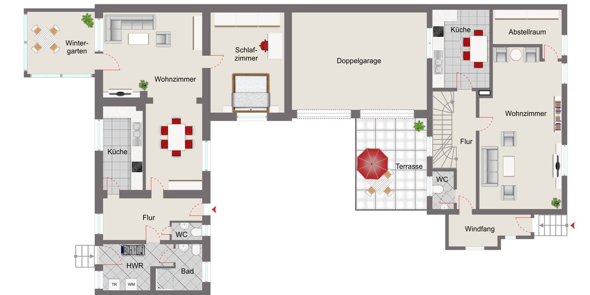 Charmante DHH mit Hinterhaus - Doppelhaushälfte Hildesheim Marienburger Höhe | Angebot:26855687