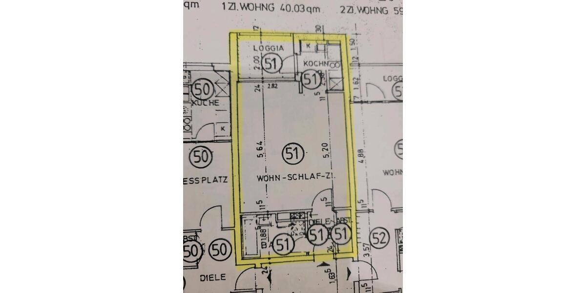 Etagenwohnung Braunschweig Südstadt- Rautheim- Mascherode - 1 Zimmer, 40 m&sup2;, 115.000&euro; | Angebot:24837283