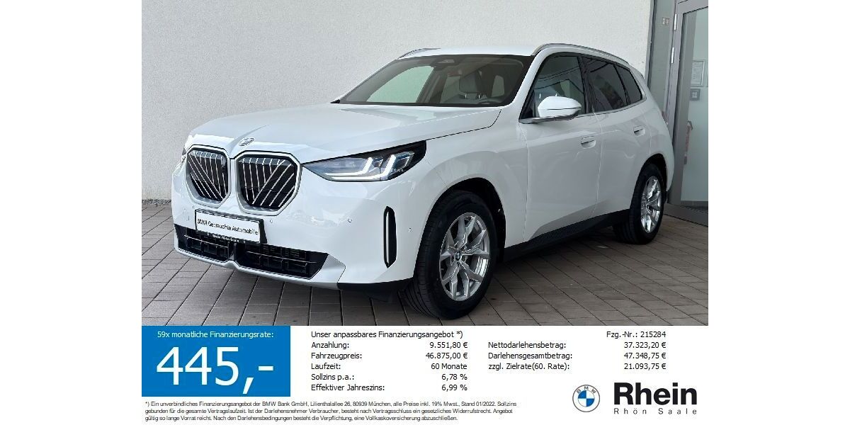 BMW X3 11.858 km 46.645 &euro; Salz 97616