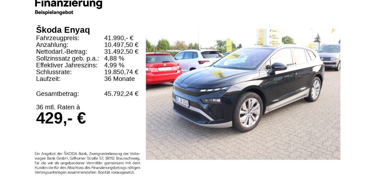 Skoda Enyaq 10.000 km 40.690 &euro; Gifhorn 38518