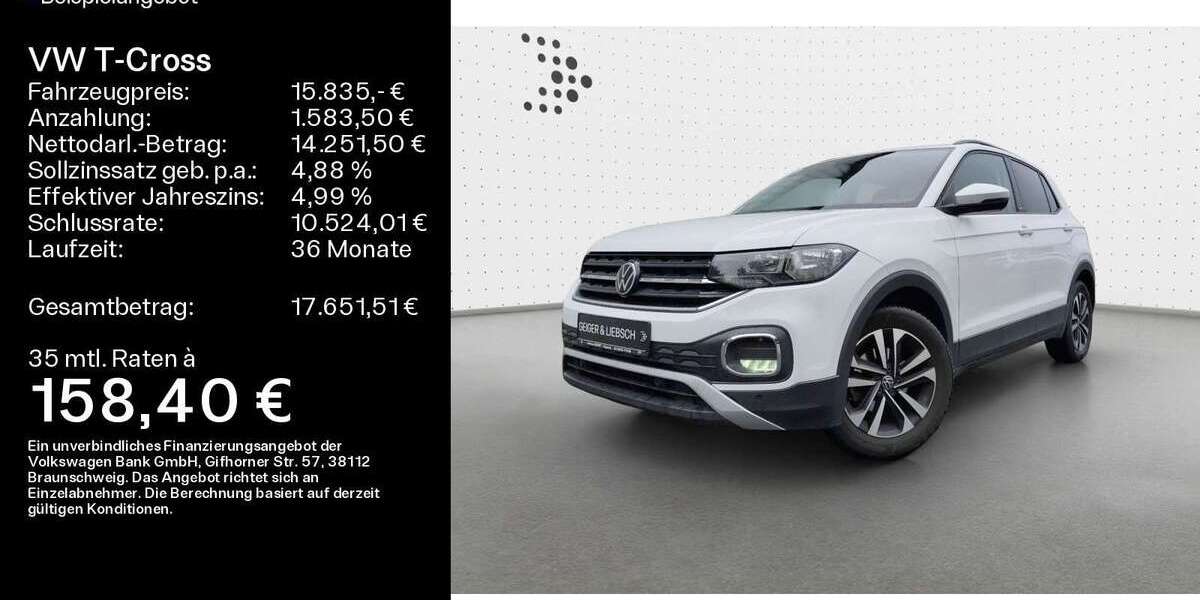 VW T-Cross 59.000 km 15.835 &euro; Linsengericht 63589