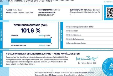 Cupra Leon 6.500 km 43.440 € Erlangen 91056
