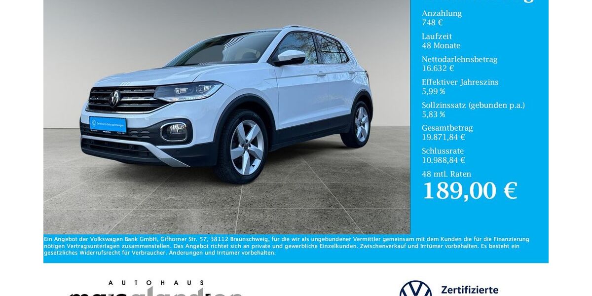 VW T-Cross 77.262 km 17.380 &euro; Pronsfeld 54597