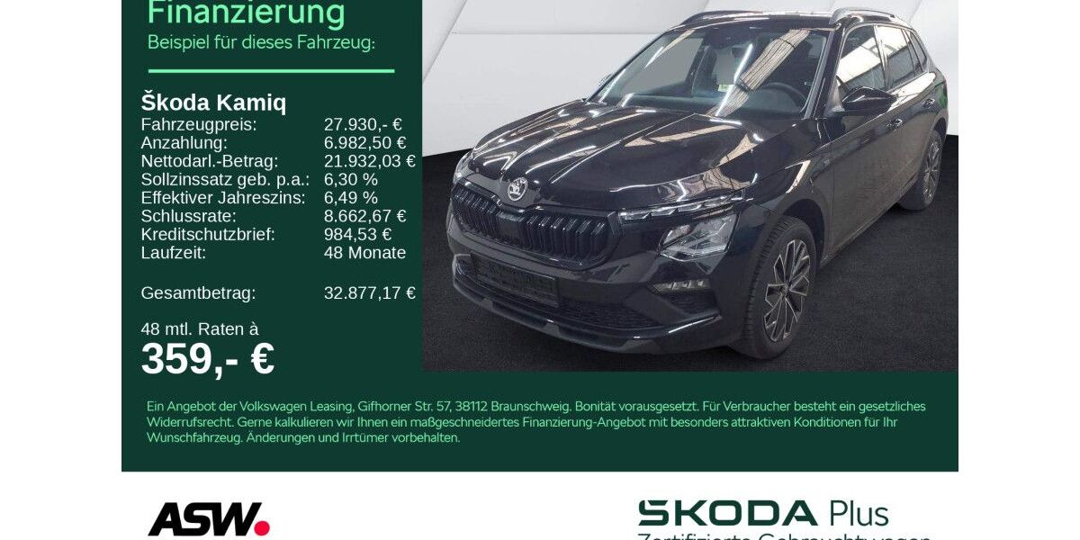 Skoda Kamiq 17.600 km 27.930 &euro; Bad Rappenau 74906