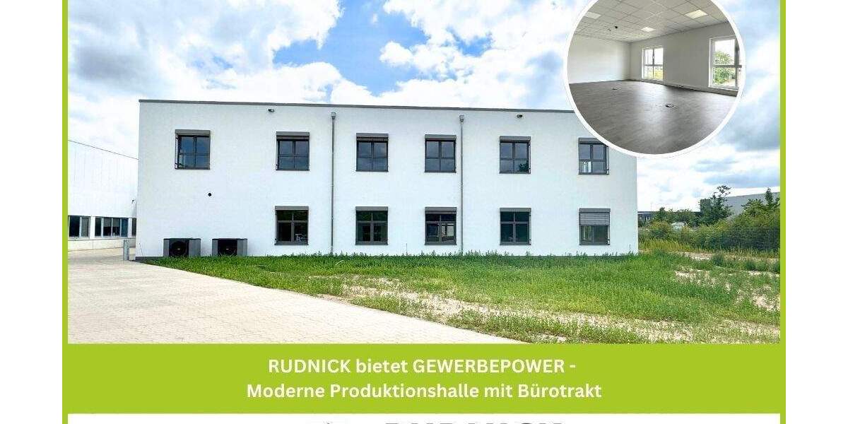 RUDNICK bietet GEWERBEPOWER - Moderne Produktionshalle mit Bürotrakt zimmer
